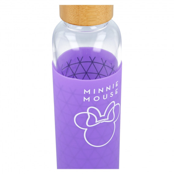 Bidon din sticlă cu carcasă silicon Minnie Mouse, 585 ml Minnie Mouse 230527 3