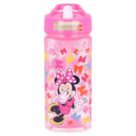 Sticlă pătrată pentru copii Minnie Mouse, 530 ml Minnie Mouse 230551 5