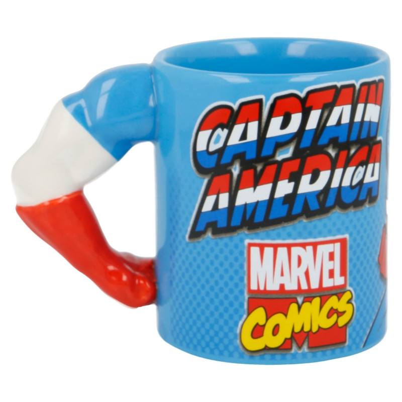 Cană ceramică 3D braț Captain America, 330 ml  230635