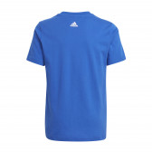 Tricou din bumbac model grafic, albastru Adidas 230876 2