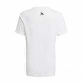 Tricou din bumbac grafic Tee, alb Adidas 231011 2