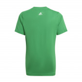 Tricou din bumbac grafic Tee, verde Adidas 231015 2