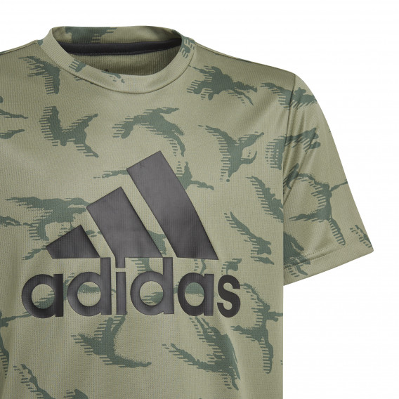 Bluză cu mâneci scurte AEROREADY, verde închis Adidas 231020 3