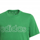Tricou Essentials Logo din bumbac, verde Adidas 231038 5