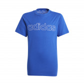 Tricou Essentials cu  Logo, din bumbac, albastru Adidas 231039 