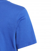 Tricou Essentials cu  Logo, din bumbac, albastru Adidas 231042 4