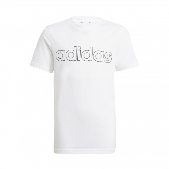 Tricou Essentials din bumbac, alb Adidas 231088 