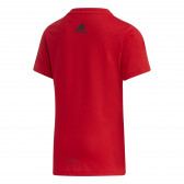 Tricou cu sigla mărcii, roșu Adidas 231134 2