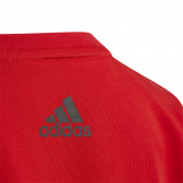 Tricou cu sigla mărcii, roșu Adidas 231136 4