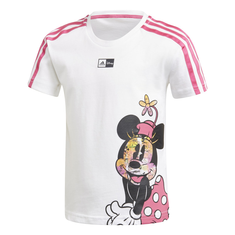 Tricou din bumbac cu imprimeu Minnie Mouse - alb  231138