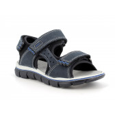 Sandale din piele cu velcro, albastre PRIMIGI 231159 