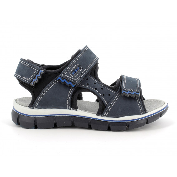 Sandale din piele cu velcro, albastre PRIMIGI 231160 2