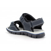 Sandale din piele cu velcro, albastre PRIMIGI 231161 3