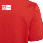 Tricou din bumbac cu imprimeu Minnie Mouse, roșu Adidas 231166 5