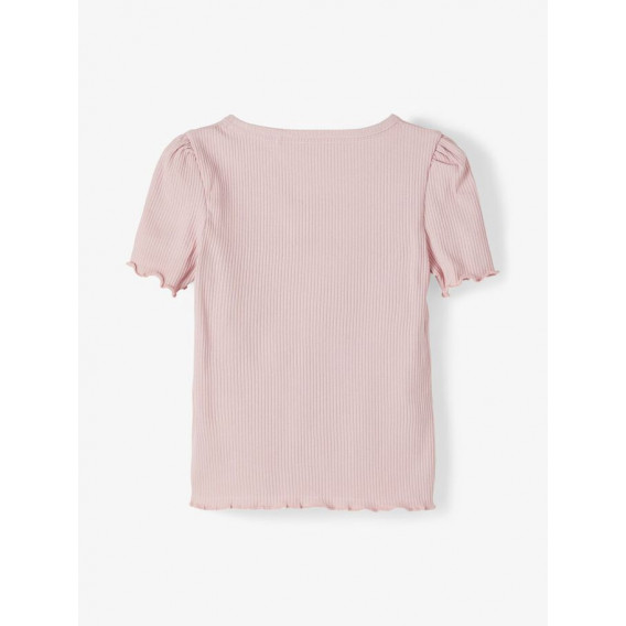 Bluză din bumbac organic cu mâneci bufante, roz Name it 231329 2