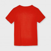 Tricou din bumbac cu efect uzat, roșu Mayoral 231406 2