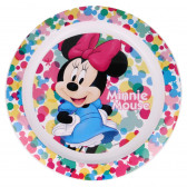 Farfurie din polipropilenă, Minnie Mouse, 25 cm. Minnie Mouse 231526 