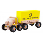 Set de construcție din lemn - camion robot, 55 de piese Classic World 231659 5