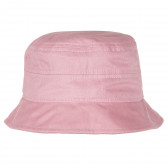Pălărie din bumbac pentru fete, roz Benetton 231742 