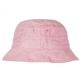 Pălărie din bumbac pentru fete, roz Benetton 231743 2
