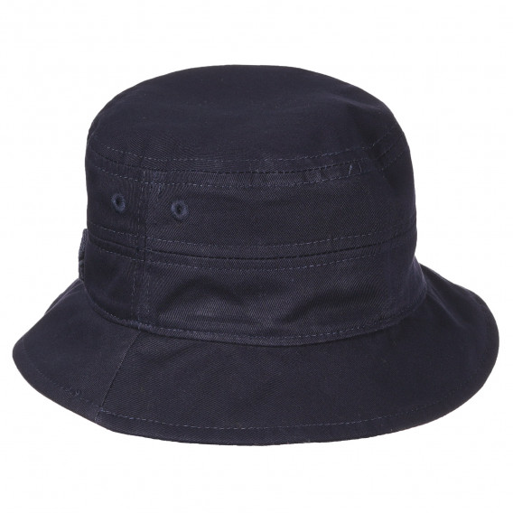 Pălărie din bumbac cu două fețe, albastră Benetton 231749 2
