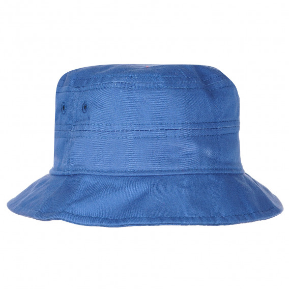 Pălărie din bumbac pentru băieți, albastră cu logo Benetton 231751 