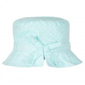 Pălărie din bumbac albastru pentru fete, marca Benetton Benetton 231758 2