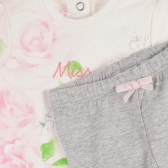 Bluză de bumbac cu mâneci lungi și flori, pentru o fetiță Chicco 231803 3