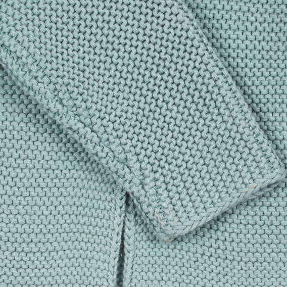 Cardigan tricotat albastru deschis cu trei nasturi pentru fete Chicco 231857 3