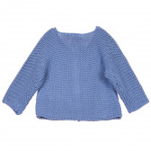 Cardigan albastru tricotat, cu trei nasturi pentru fete Chicco 231862 4