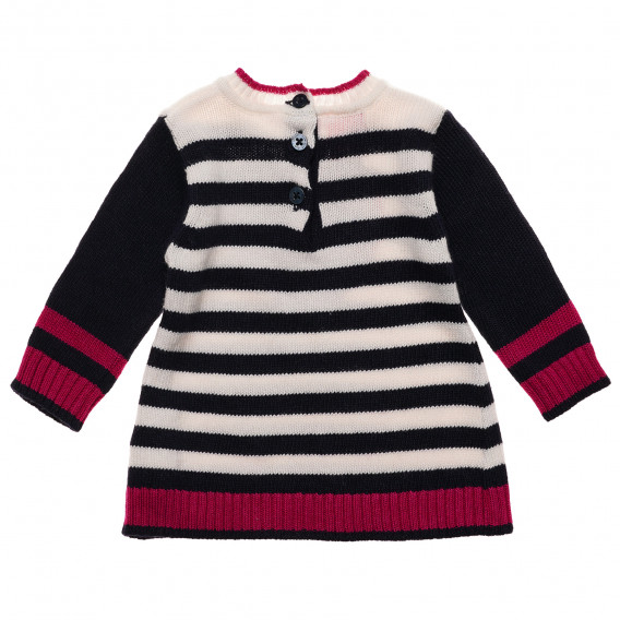 Rochie pentru copii tricotată, cu mâneci lungi și o inimă roz Chicco 232020 4