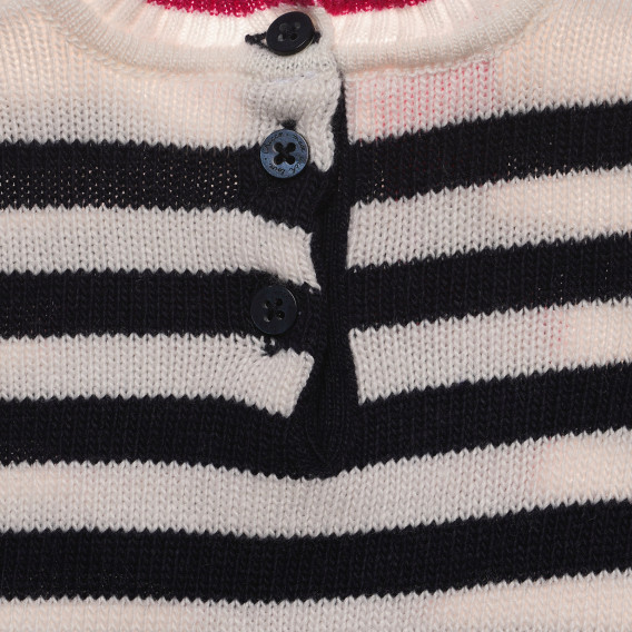 Rochie pentru copii tricotată, cu mâneci lungi și o inimă roz Chicco 232021 3