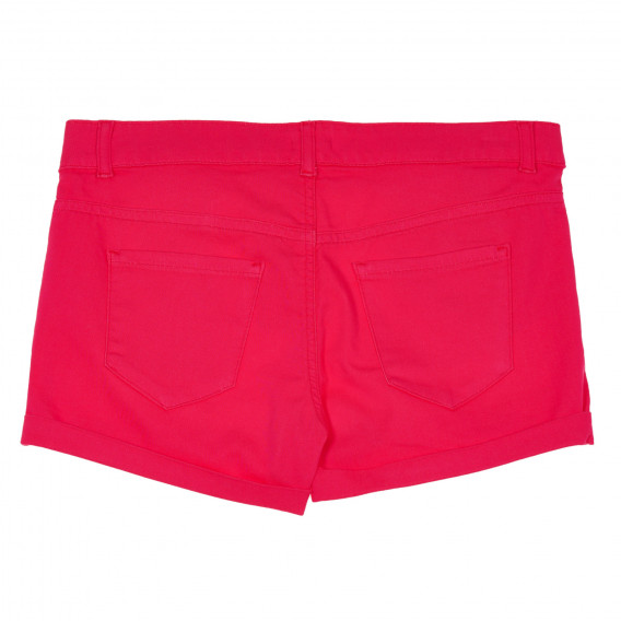 Pantaloni scurți cu picioarele pliate, roșii Benetton 232057 4