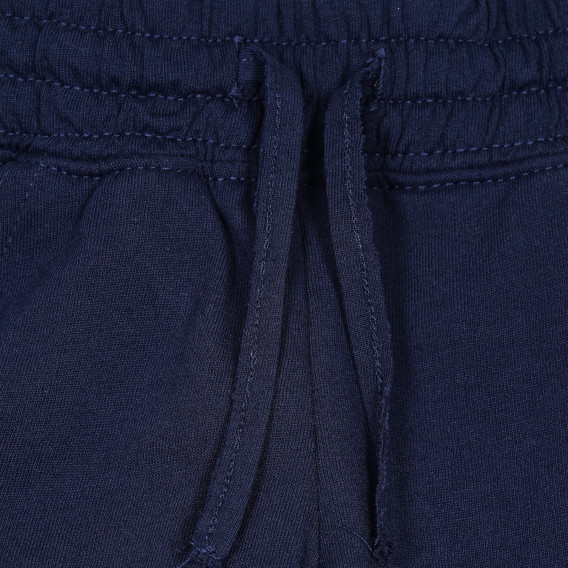 Pantaloni scurți cu sigla mărcii pentru bebeluși, albastru închis Benetton 232067 2