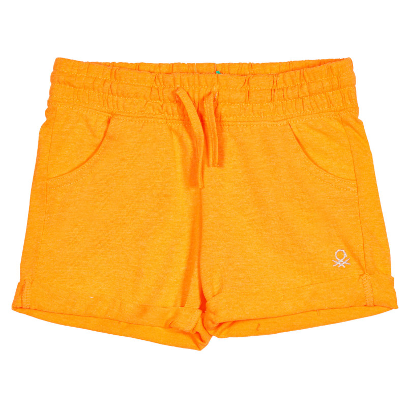 Pantaloni scurți cu sigla mărcii pentru bebeluși, portocalii  232090