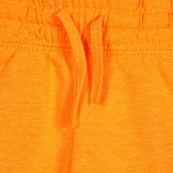 Pantaloni scurți cu sigla mărcii pentru bebeluși, portocalii Benetton 232092 3