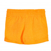 Pantaloni scurți cu sigla mărcii pentru bebeluși, portocalii Benetton 232093 4