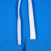 Pantaloni scurți din bumbac cu logo-ul mărcii pentru bebeluși, albaștri Benetton 232119 2