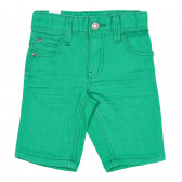 Pantaloni scurți din bumbac pentru bebeluși băieței, verzi Benetton 232165 