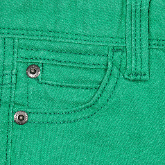 Pantaloni scurți din bumbac pentru bebeluși băieței, verzi Benetton 232166 2