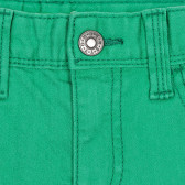 Pantaloni scurți din bumbac pentru bebeluși băieței, verzi Benetton 232167 3