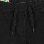 Jeans cu imprimeu stea pe buzunarul din spate, negru Benetton 232198 2