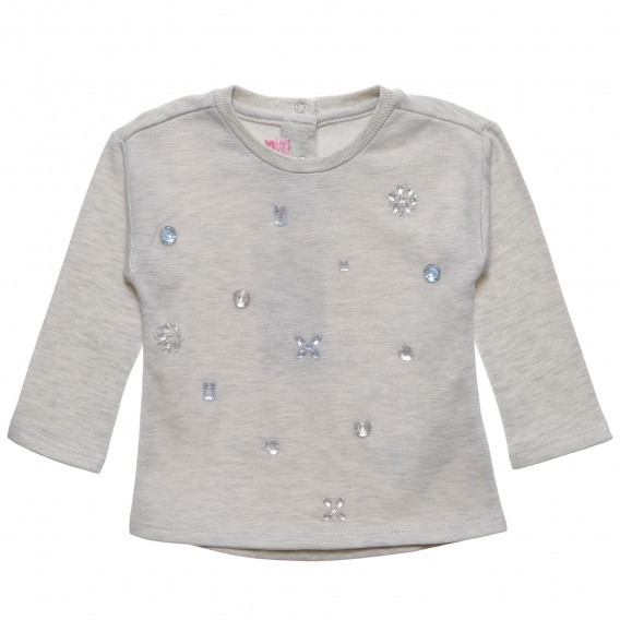 Bluză cu mâneci lungi pentru fetițe bebeluși cu strasuri Chicco 232224 