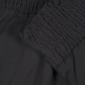 Pantaloni cu talie elastică, negri Benetton 232323 2