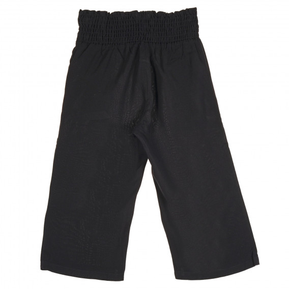 Pantaloni cu talie elastică, negri Benetton 232325 4