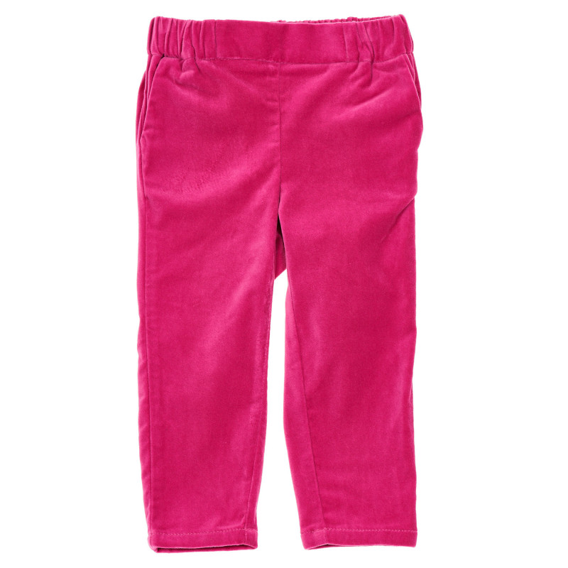 Pantaloni din bumbac cu talie elastică, roz  232326