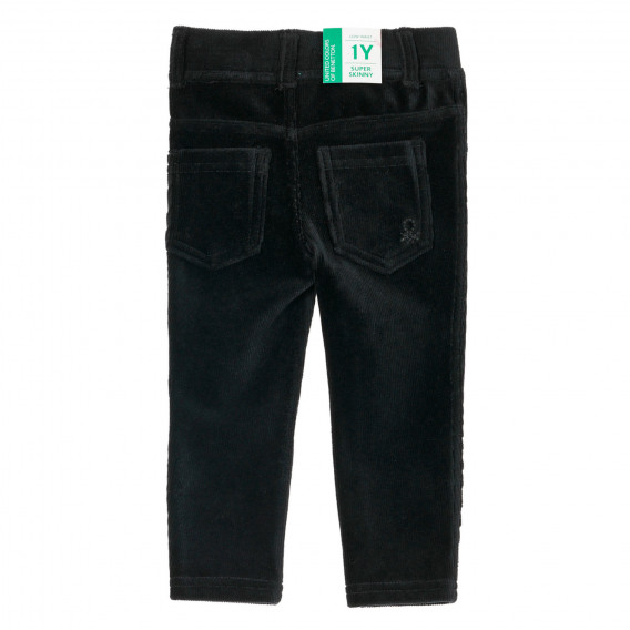 Pantaloni jeans pentru bebeluși, negri Benetton 232357 4