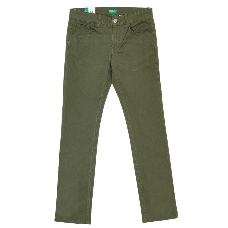 Pantaloni din bumbac cu logo-ul mărcii, verde  232362