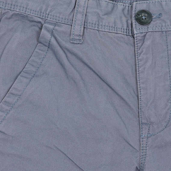 Pantaloni eleganti din bumbac, gri deschis Benetton 232370 2