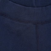 Pantaloni din bumbac cu aplicație urs pentru bebeluș, albastru închis Benetton 232393 2